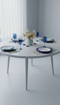 Elegant round dining table
