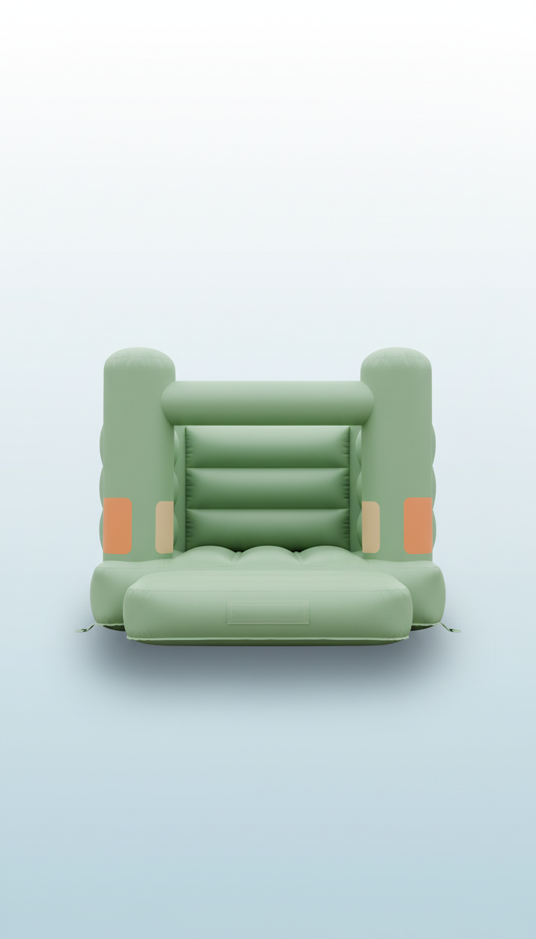 Gentle Green Inflatable Bounce House