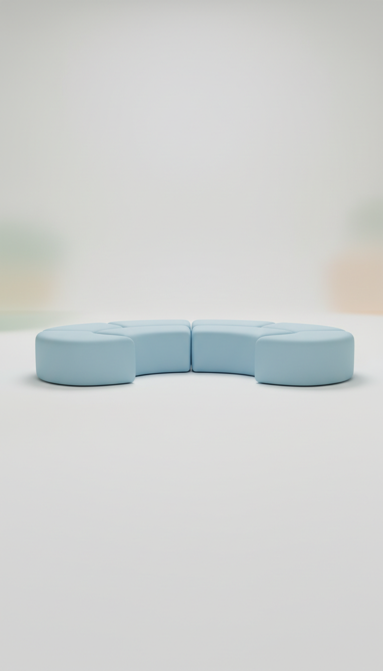 Soft Blue Modular Banquet Table