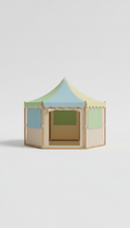 Sand Beige Trimmed Party Tent