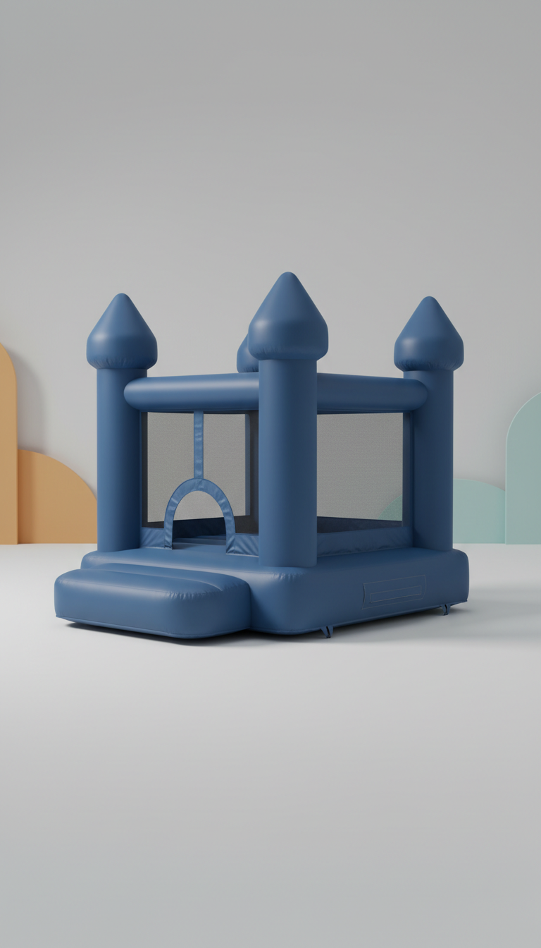 Slate blue bounce house inflatable